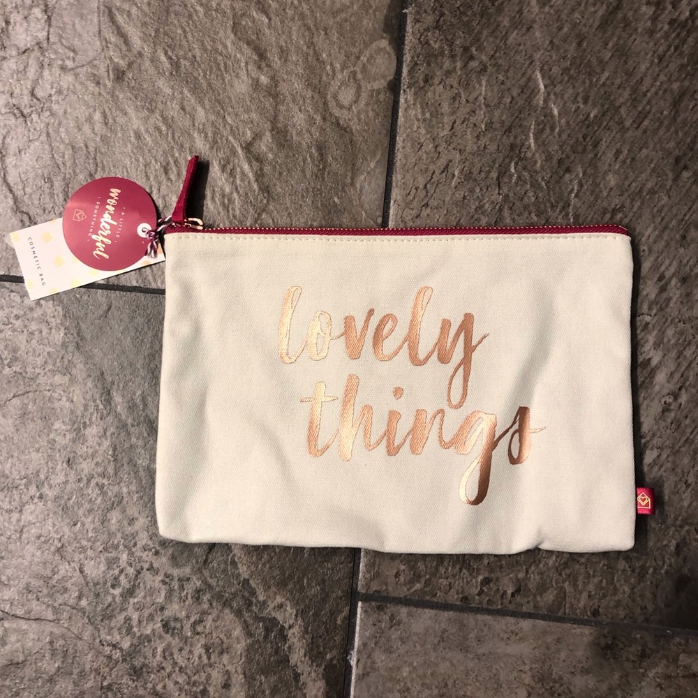 “Lovely Things” cosmetic bag by Boots, NWT